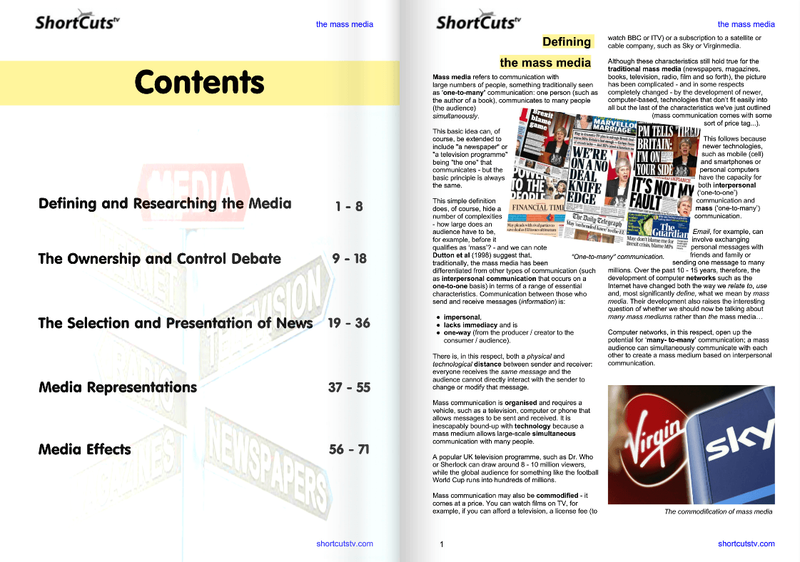 Mass Media Complete Chapter Shortcutstv