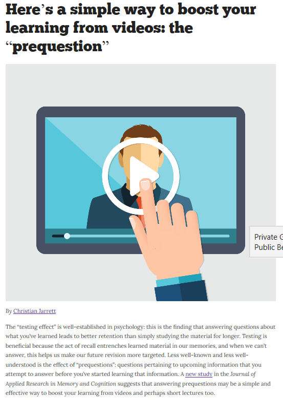Teaching Techniques: Pre-Questioning – ShortCutstv